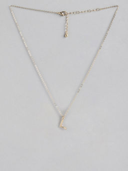Twenty Dresses by Nykaa Fashion - Rhythms Of Alphabet L Necklace