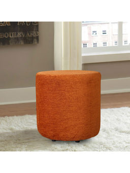 HomeTown - Fabric Ottoman in Orange