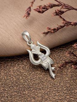 Silberry - 925 Sterling Silver Trishul Pendant