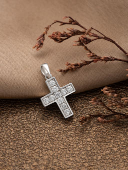 Silberry - 925 Sterling Silver White Christ's Vogue Pendant
