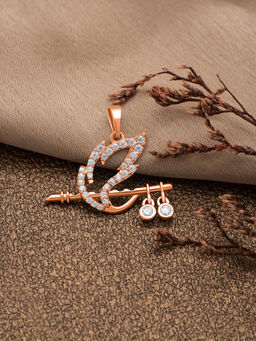 Silberry - 925 Sterling Silver Rose Gold Deity Spirit Pendant