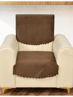 BAJO'S - Brown 1 Seater Sofa Cover