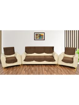 BAJO'S - Brown 5 Seater Sofa Cover