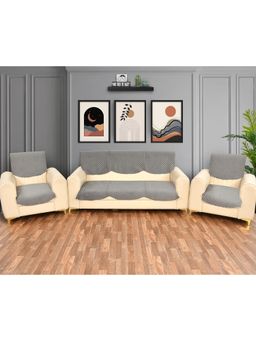 BAJO'S - Grey 5 Seater Sofa Cover