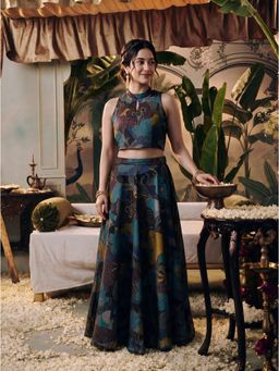 Juniper - Black Printed Flared Co-ord Set