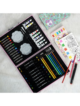 ilearnngrow - Portable Storage Case Colouring Set- Unicorn