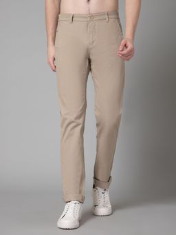 Cantabil - Beige Solid Trouser