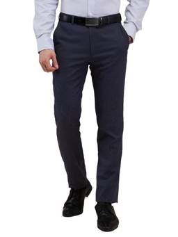 Park Avenue - Navy Blue Solid Trouser