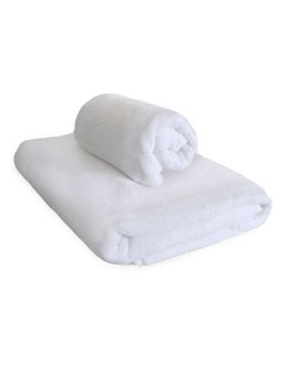 Heelium - Bamboo Towel, Soft, Absorbent & Odour Free, White (Set of 2)