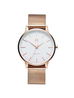 MVMT - Boulevard Quartz White Round Dial Womens Watch - D-MB01-RGWM