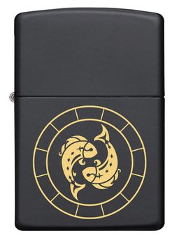 Zippo - Pisces Zodiac Sign Design Windproof Pocket Lighter