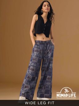 The Souled Store - Official Nomad Obelisk Women Wide-Leg Trouser