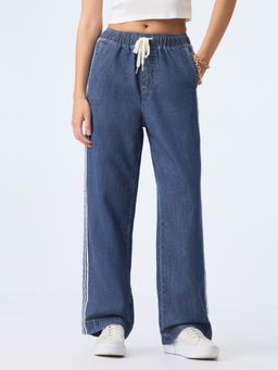 The Souled Store - Pull On Denim True Blue Women Wide Leg Jeans