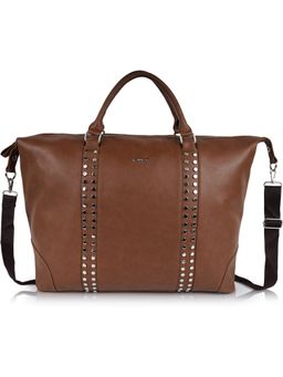 Cimoni - Men Classy Design Solid Beige Duffle Bag