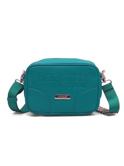 Hamster London - Women Melissa Nova Solid Teal Sling Bag (M)