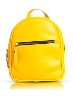 Cimoni - Unisex Solid Yellow Backpack