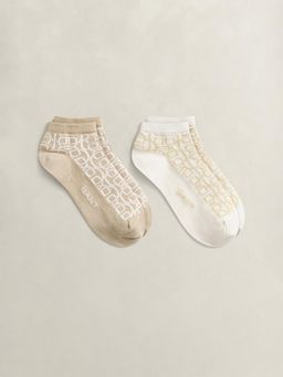 GANT - Women Multicolour Printed Monogram Socks (Pack Of 2)