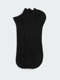 max - Women Ribbed Ankle Length Socks - (Pack Of 3)