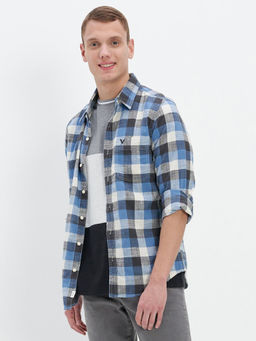 American Eagle - Men Blue Slim Fit Everyday Button Up Shirt
