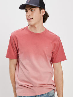 American Eagle - Men Red Super Soft Ombre T-Shirt