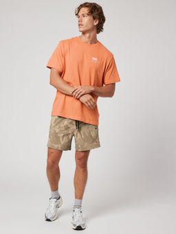 American Eagle - Men Orange Printed Half Sleeves T-Shirt