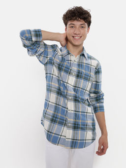 American Eagle - Men Blue Slim Fit Everyday Button-Up Shirt