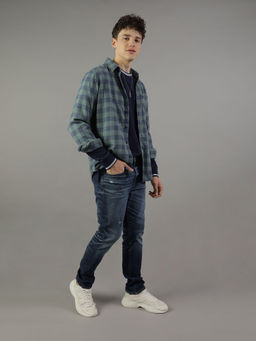 American Eagle - Men Green Slim Fit Everyday Button-Up Shirt