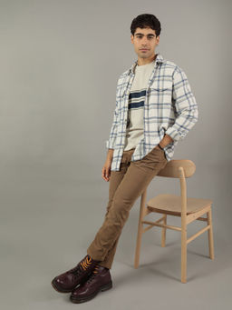 American Eagle - Men Grey Super Soft Flannel Shirt