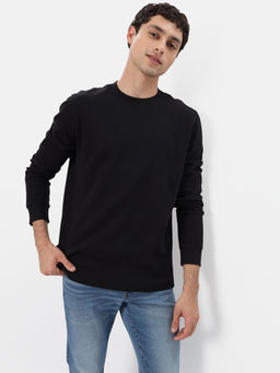American Eagle - Men Black Long-Sleeve Thermal T-Shirt