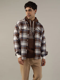 American Eagle - Men Brown Super Soft Flannel Shirt