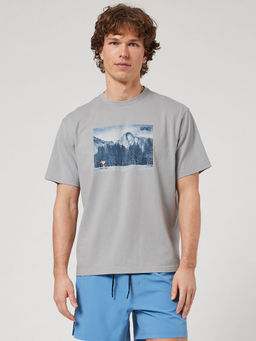 American Eagle - Men Grey 24/7 Snoopy Graphic T-Shirt