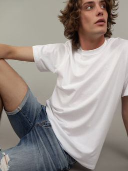 American Eagle - Men's White Jersey T-Shirt