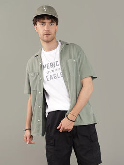 American Eagle - Men Green Casual Shirt