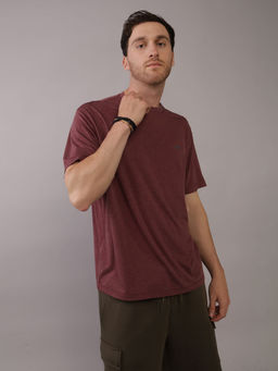 American Eagle - Men Burgundy Ae 24/7 Training T-Shirt