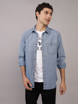American Eagle - Ae Denim Button-Up Casual Shirt