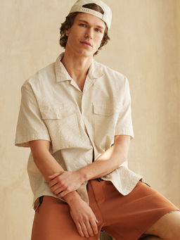 American Eagle - Ae 24/7 Stretch Button-Up Poolside Casual Shirt