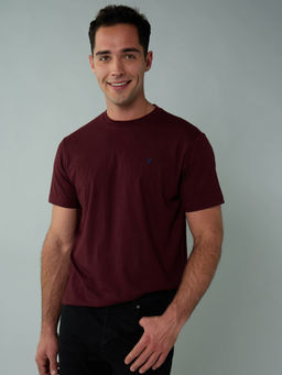 American Eagle - Men Maroon T-shirt