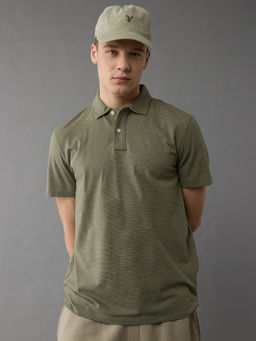 American Eagle - Men Green Logo Club Polo T-shirt