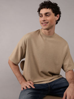 American Eagle - Men Oversized Solid T-shirt