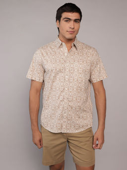 American Eagle - Men Poolside Printed Button-Up Shirt