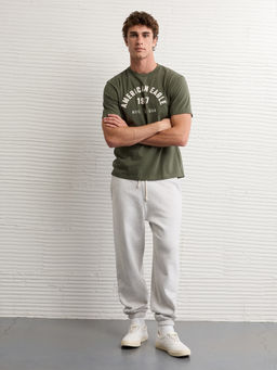 American Eagle - Men Olive Regular Fit T-shirt