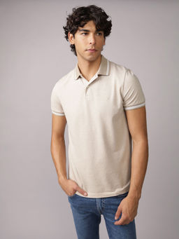 American Eagle - Men Beige Polo Shirts
