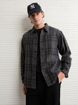 American Eagle - Grey Full Sleeves Shirt