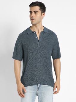 American Eagle - Mens Bunker Navy Blue Polo T-Shirt