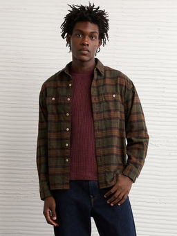 American Eagle - Men Multi-Color Checks Casual Shirt