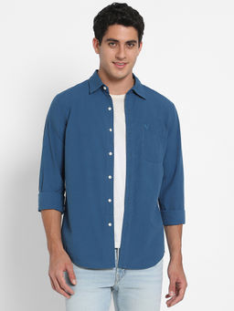 American Eagle - Men Blue Ae Regular Fit Everyday Shirt
