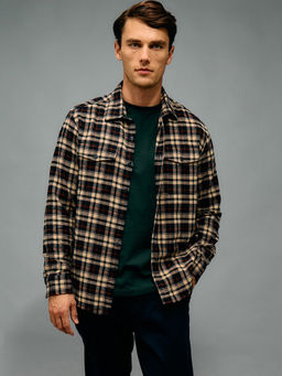 American Eagle - Men Brown Flannel Shirt