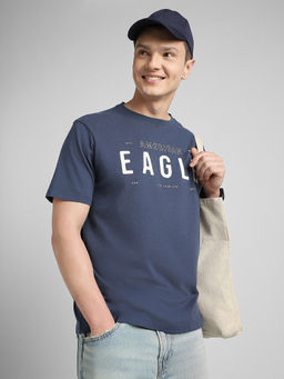 American Eagle - Navy Blue AE Icon Logo Graphic T-Shirt