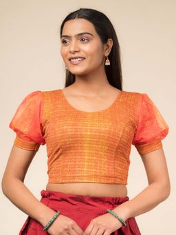 BINDIGASM'S ADVI - Women Multi-Color Jacquard Round Neck Stitched Blouse
