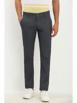 Allen Solly - Men Grey Slim Fit Casual Trousers